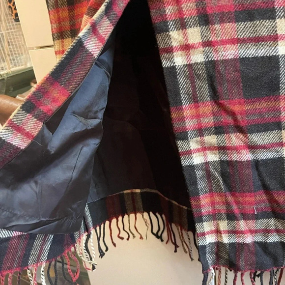 MICHELE Wool Blend Plaid Long Lined  Skirt Size 14 better for size 12 - Picture 3 of 8